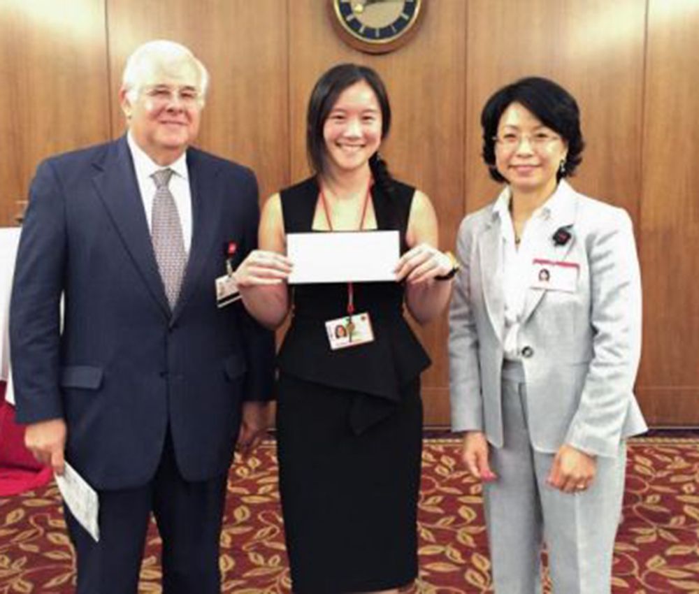 Dr. Daniel M. Knowles, Dr. Esther Cheng (PGY-2) and Dr. Sandra J. Shin