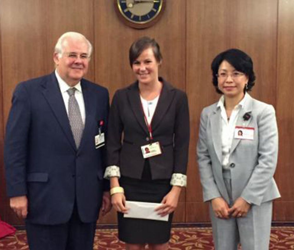 Dr. Daniel M. Knowles, Dr. Erika Hissong (PGY-1) and Dr. Sandra J. Shin
