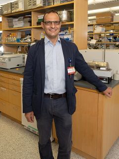 Luigi Marchionni in a lab